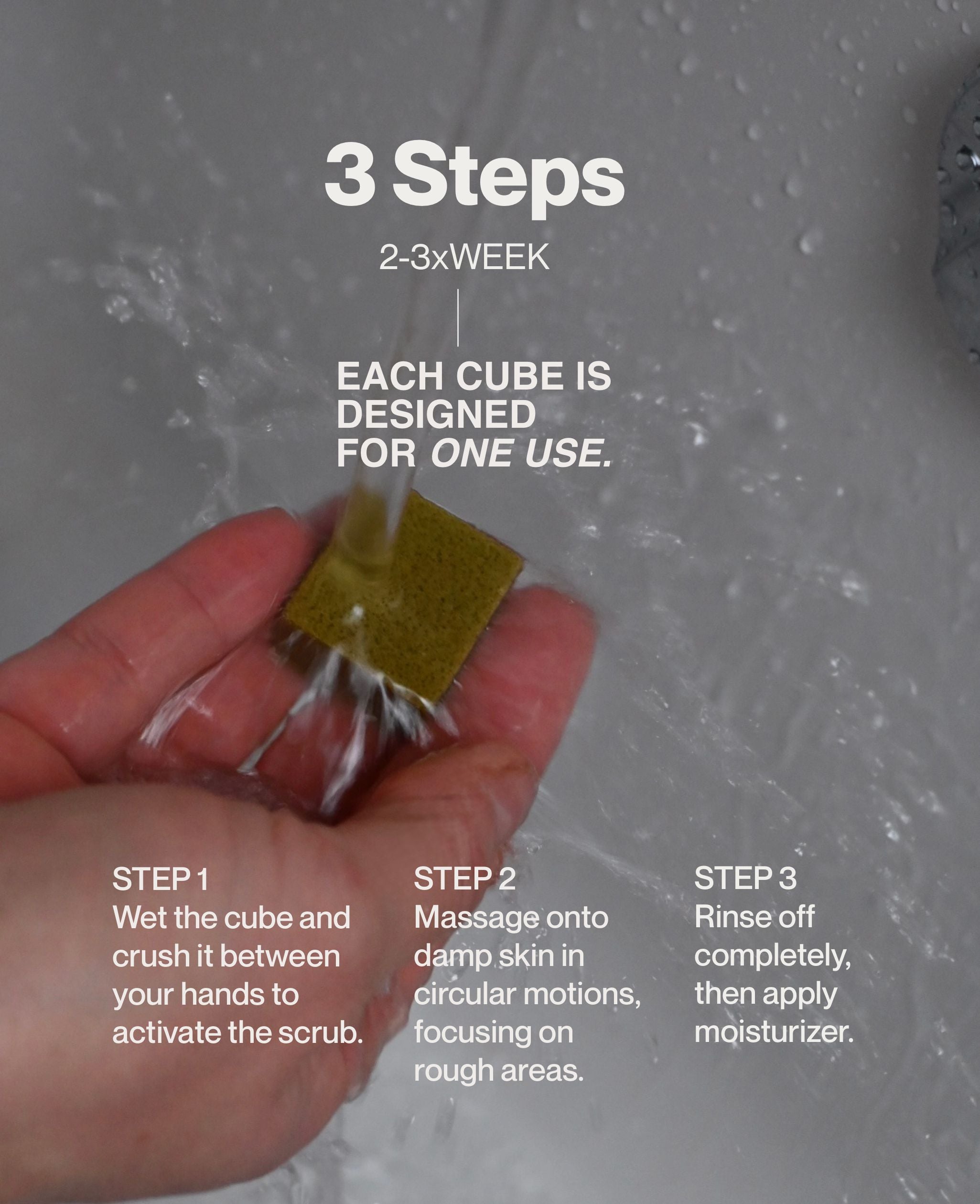 body scrub, not a (MATCHA) candy